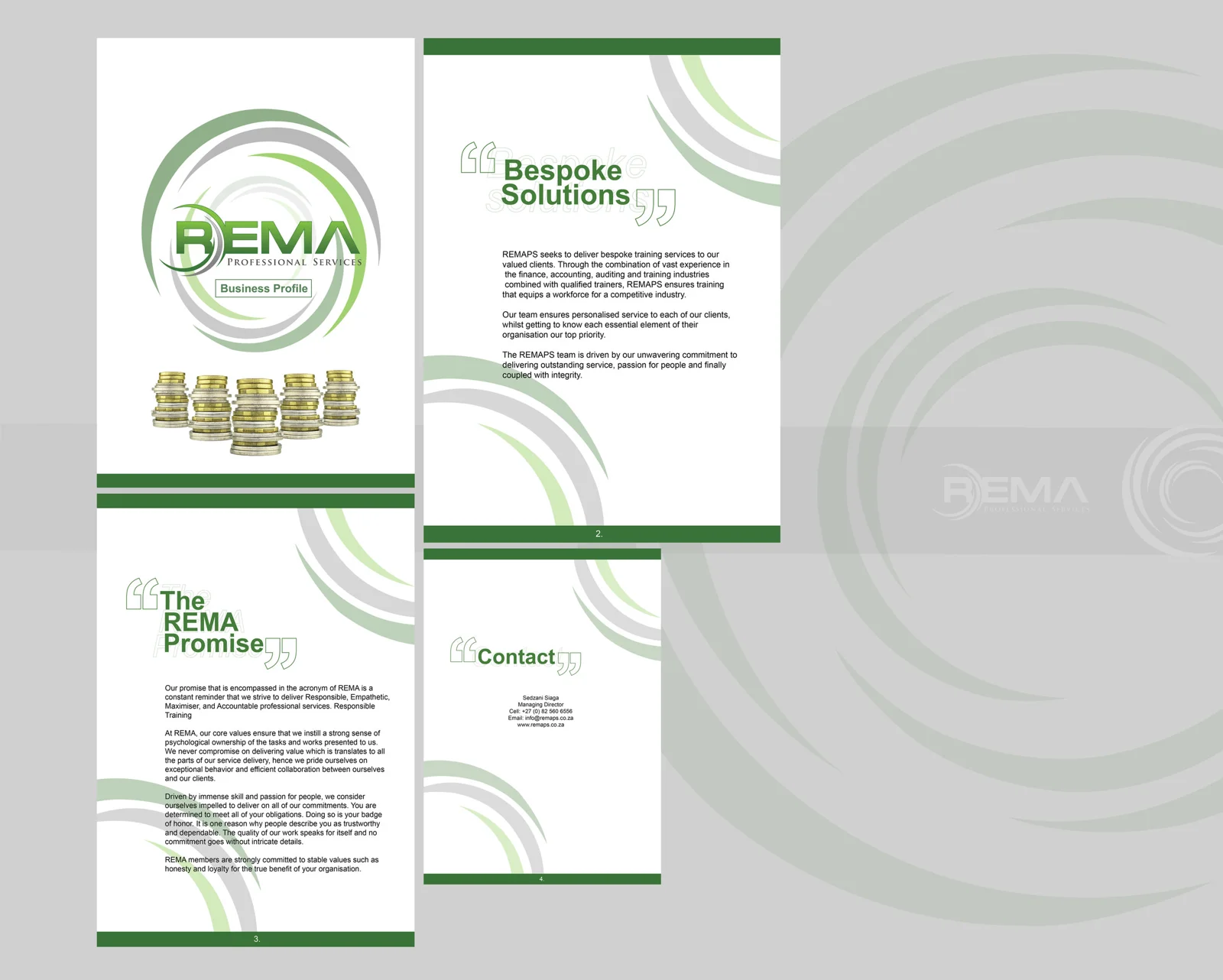 Rema Business Profile Design — design artwork 3